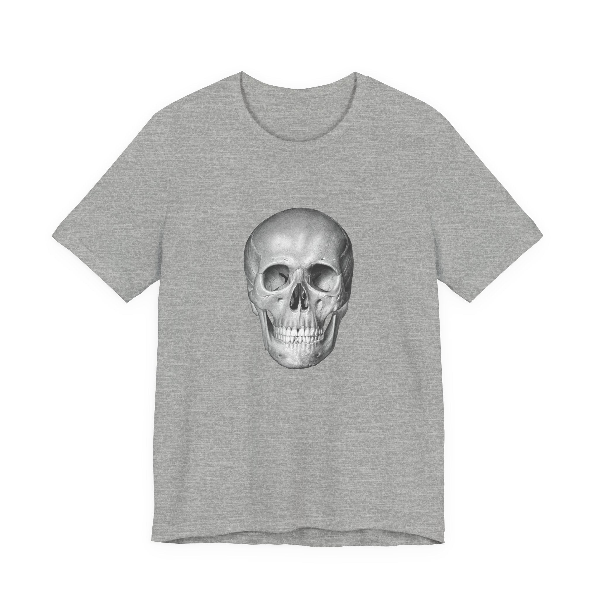 POP Culture Classics Skull B & W Unisex Jersey Short Sleeve T-Shirt - POPvault