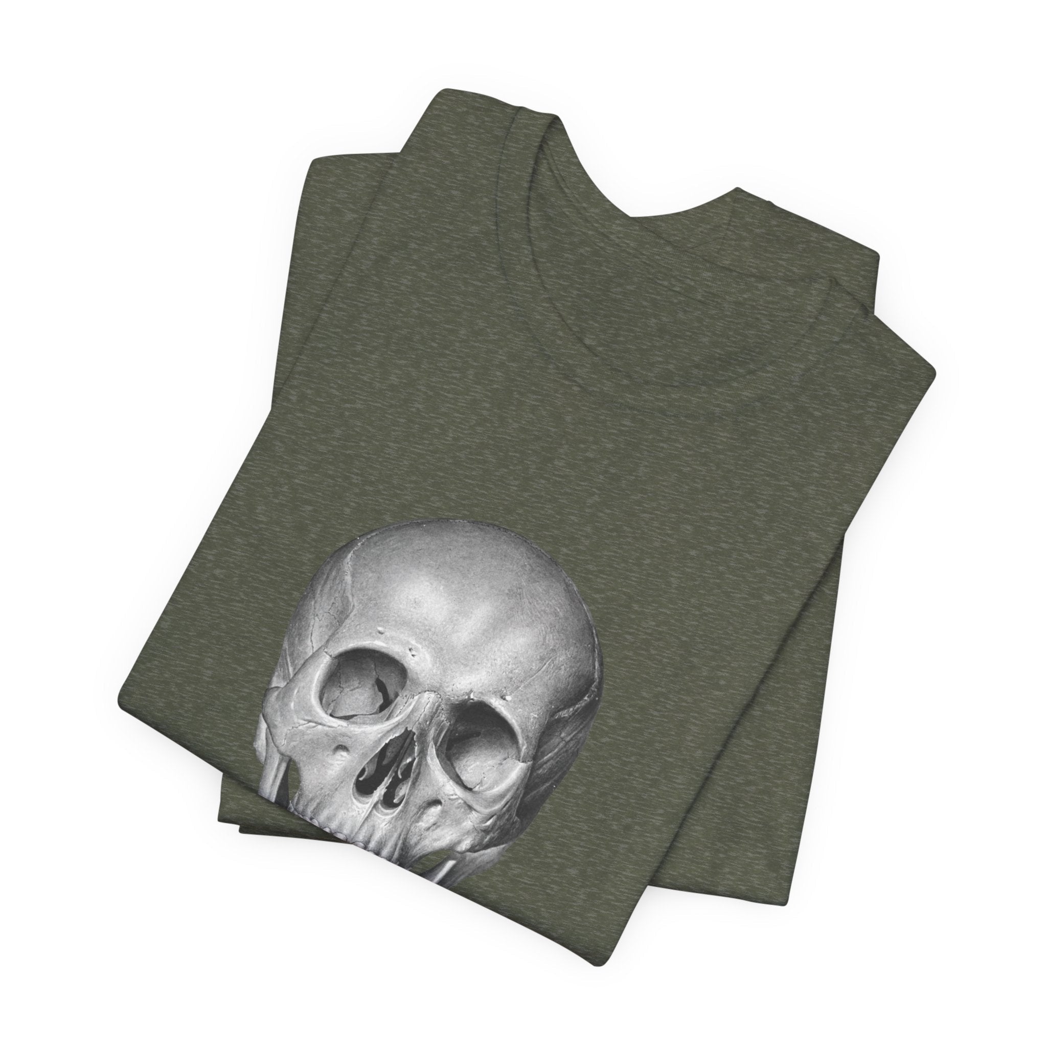 POP Culture Classics Skull B & W Unisex Jersey Short Sleeve T-Shirt - POPvault