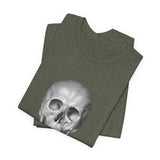 POP Culture Classics Skull B & W Unisex Jersey Short Sleeve T-Shirt - POPvault