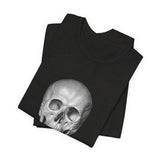 POP Culture Classics Skull B & W Unisex Jersey Short Sleeve T-Shirt - POPvault