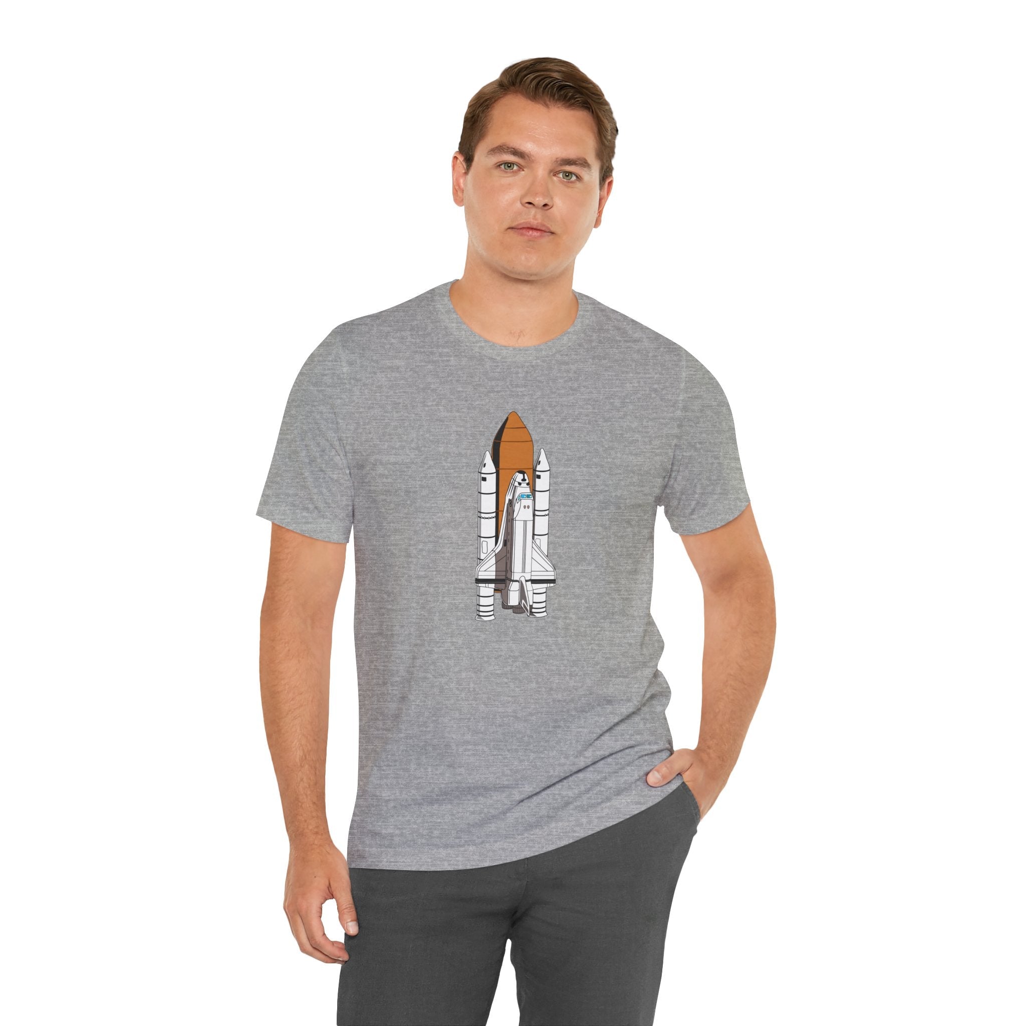 POP Culture Classics Space Shuttle Unisex Jersey Short Sleeve T-Shirt - POPvault