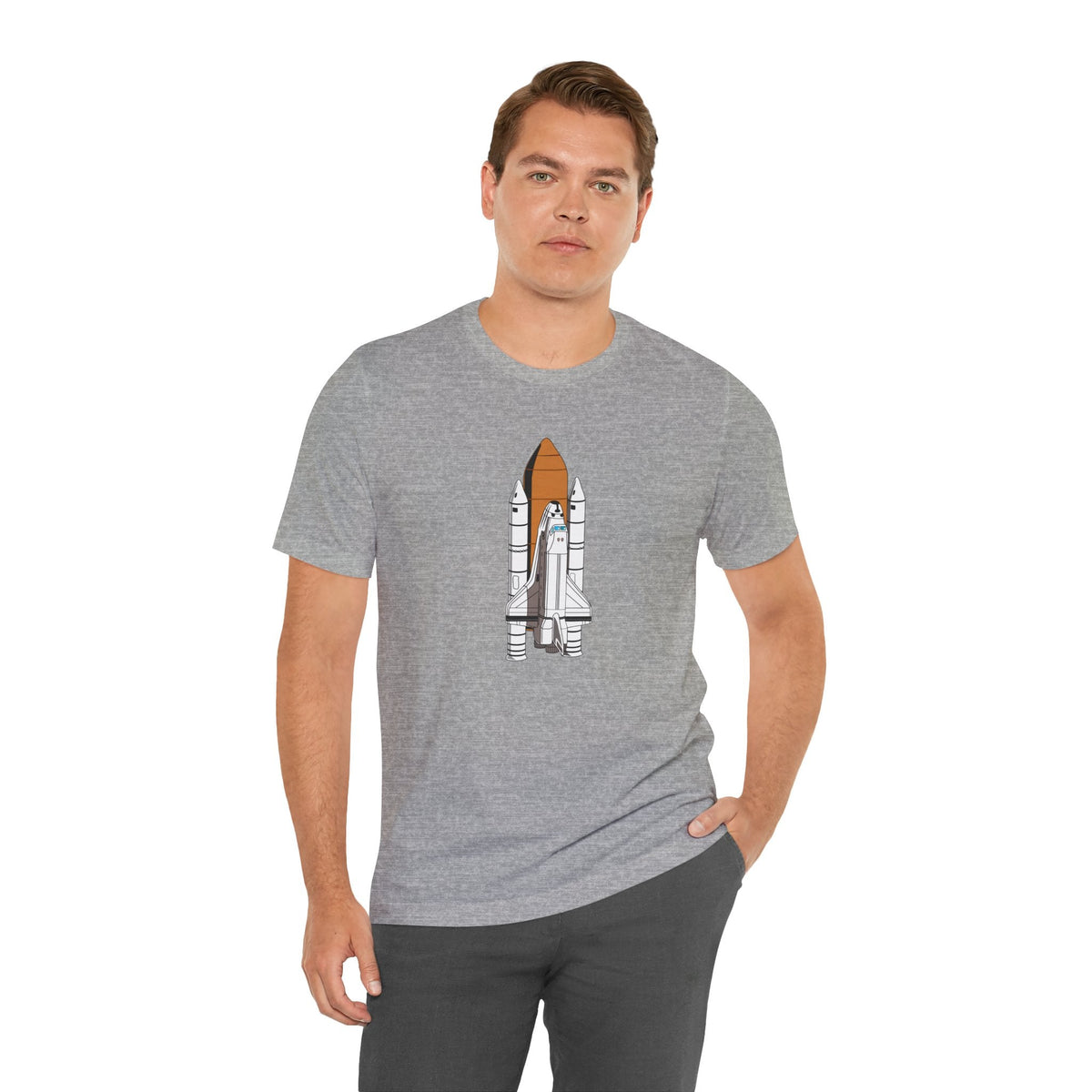 POP Culture Classics Space Shuttle Unisex Jersey Short Sleeve T-Shirt - T-Shirt