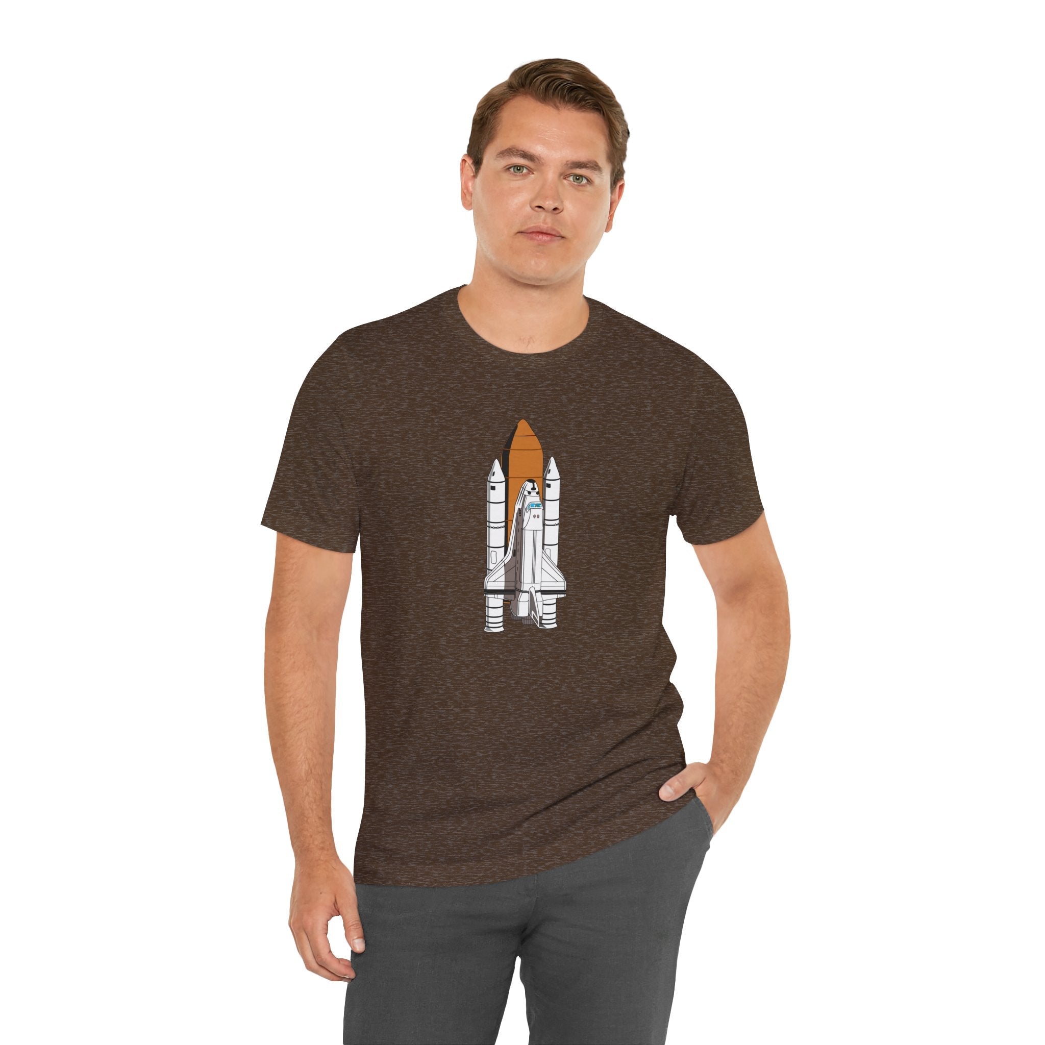 POP Culture Classics Space Shuttle Unisex Jersey Short Sleeve T-Shirt - POPvault