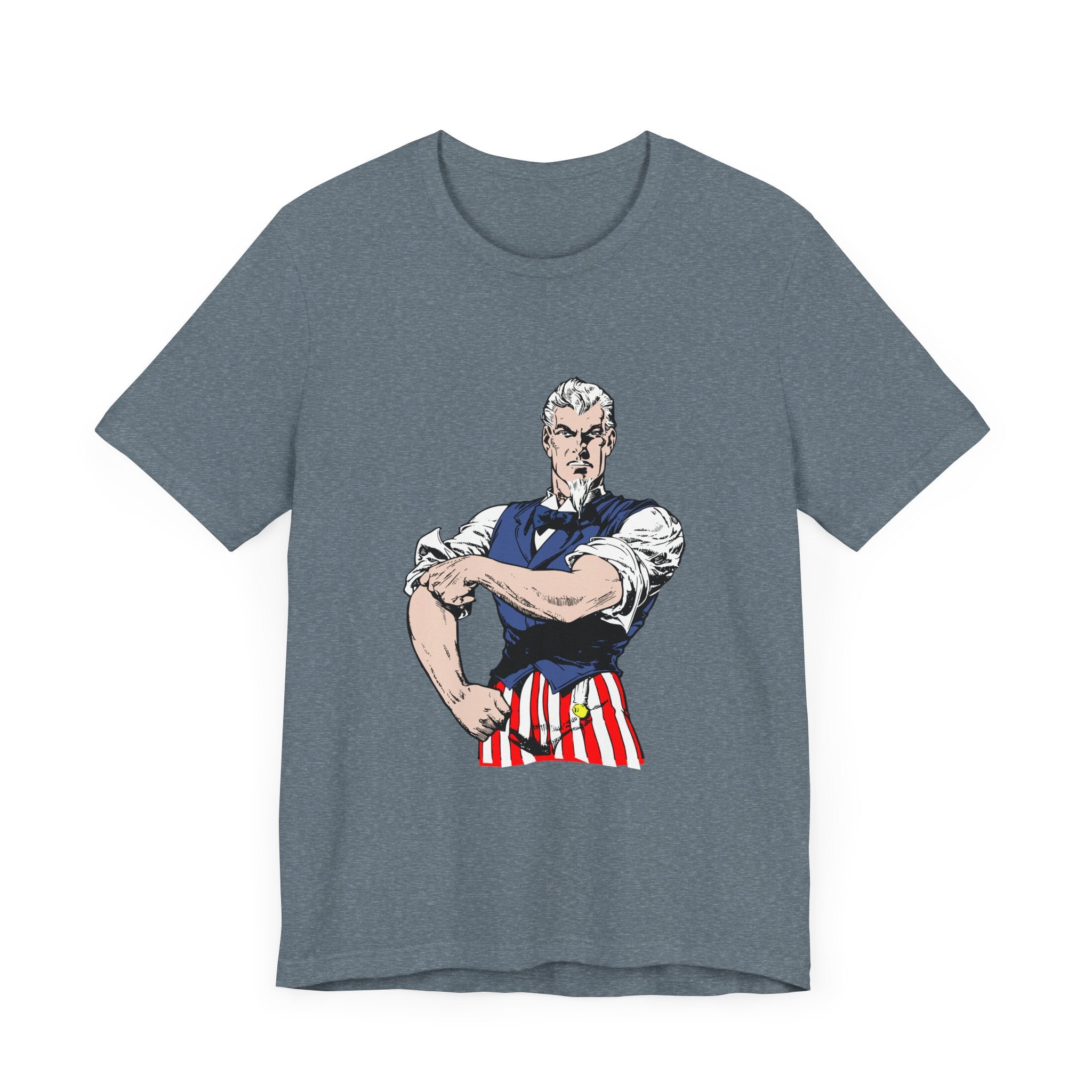 POP Culture Classics Tough Uncle Sam Unisex Jersey Short Sleeve T-Shirt - POPvault