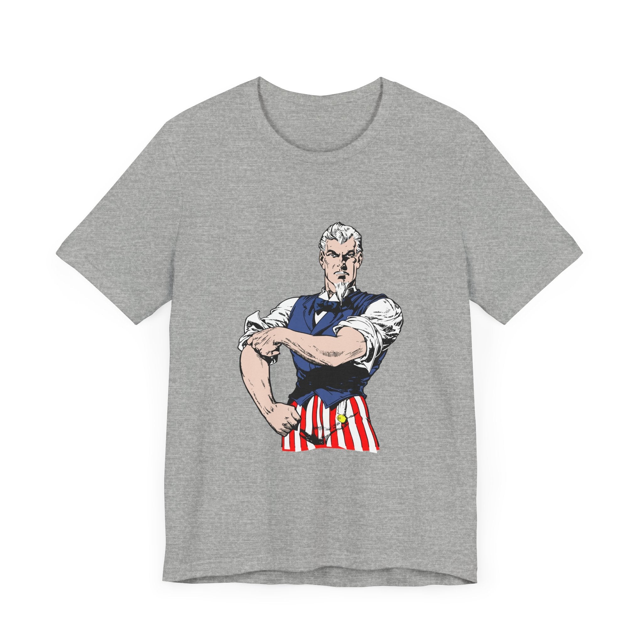POP Culture Classics Tough Uncle Sam Unisex Jersey Short Sleeve T-Shirt - POPvault