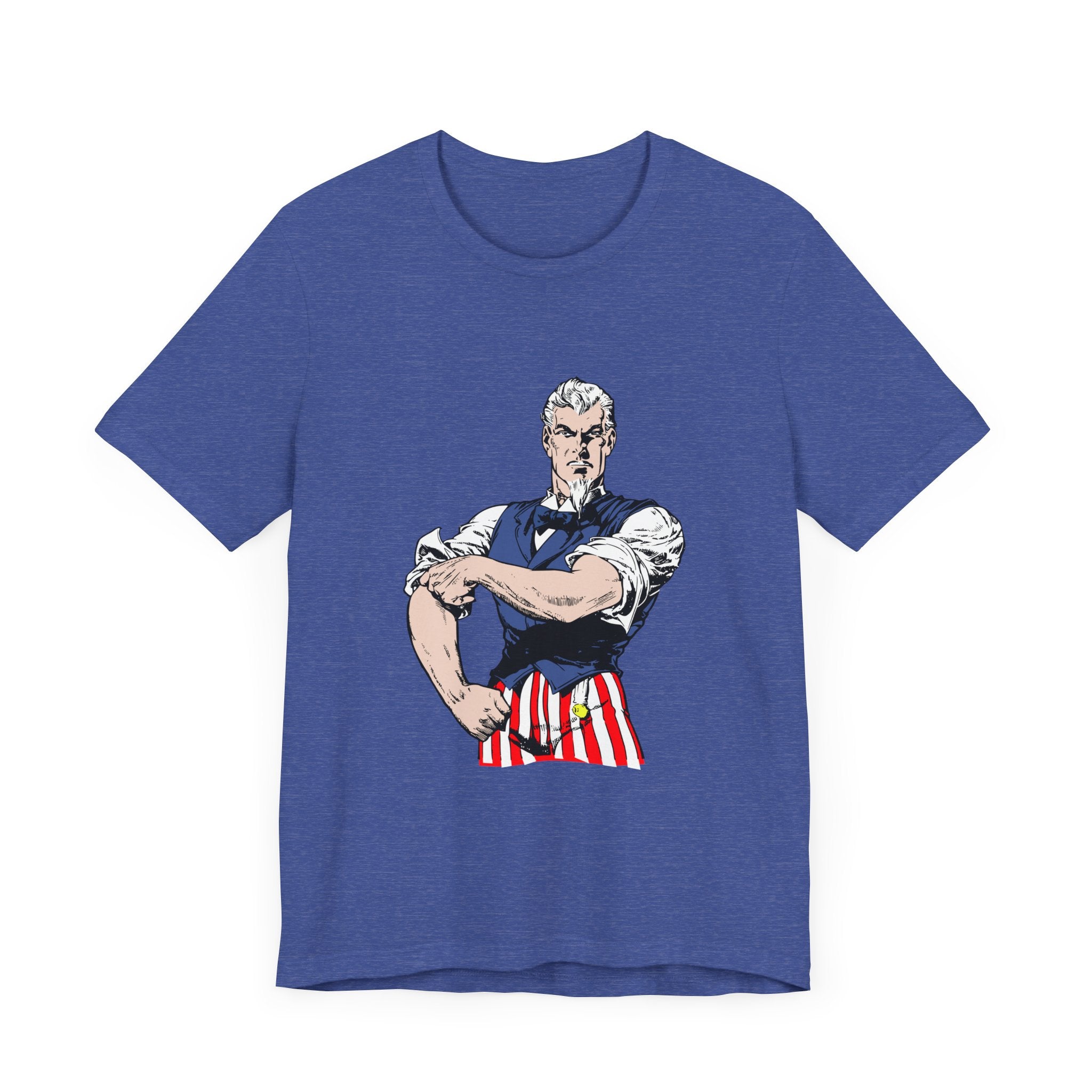 POP Culture Classics Tough Uncle Sam Unisex Jersey Short Sleeve T-Shirt - POPvault