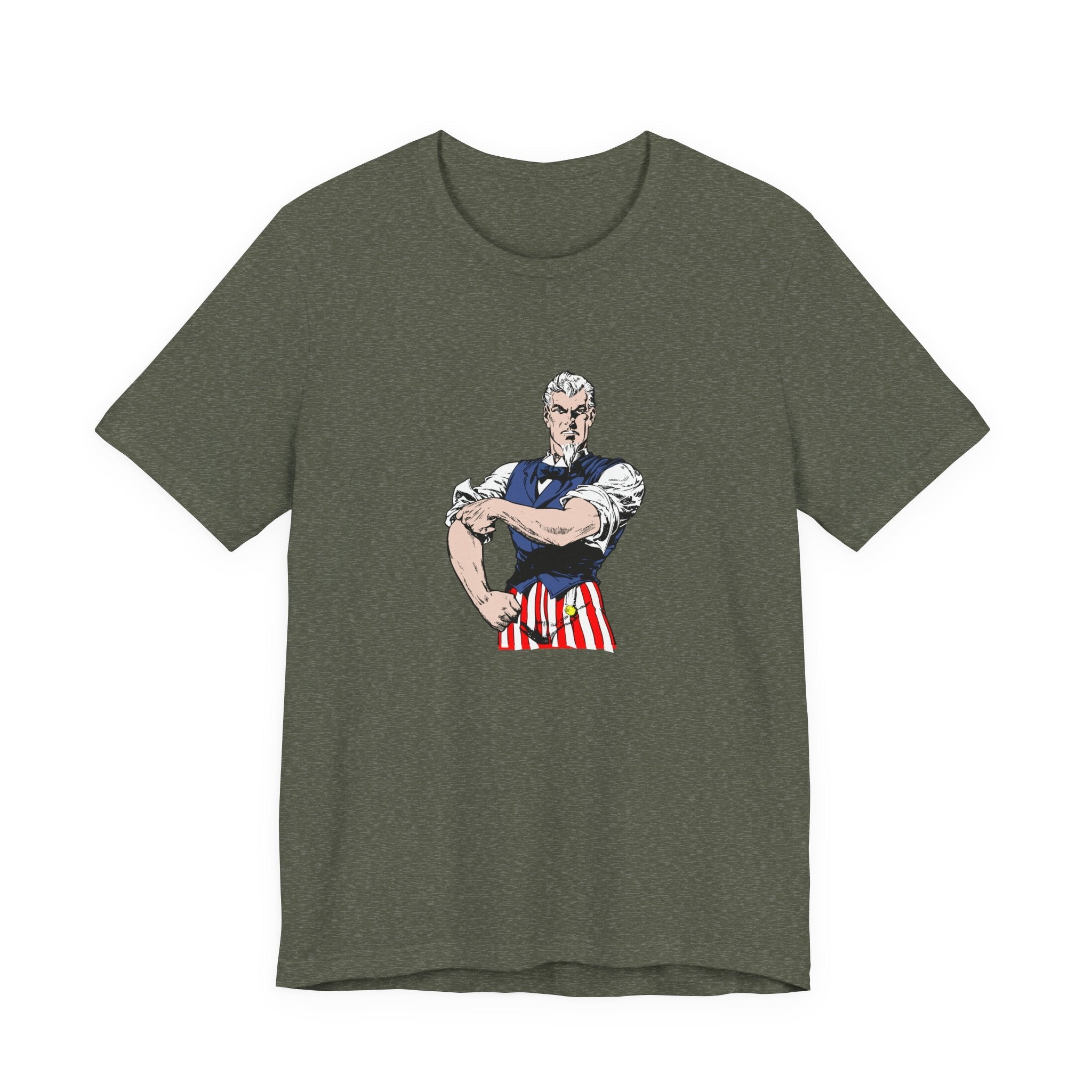 POP Culture Classics Tough Uncle Sam Unisex Jersey Short Sleeve T-Shirt - POPvault