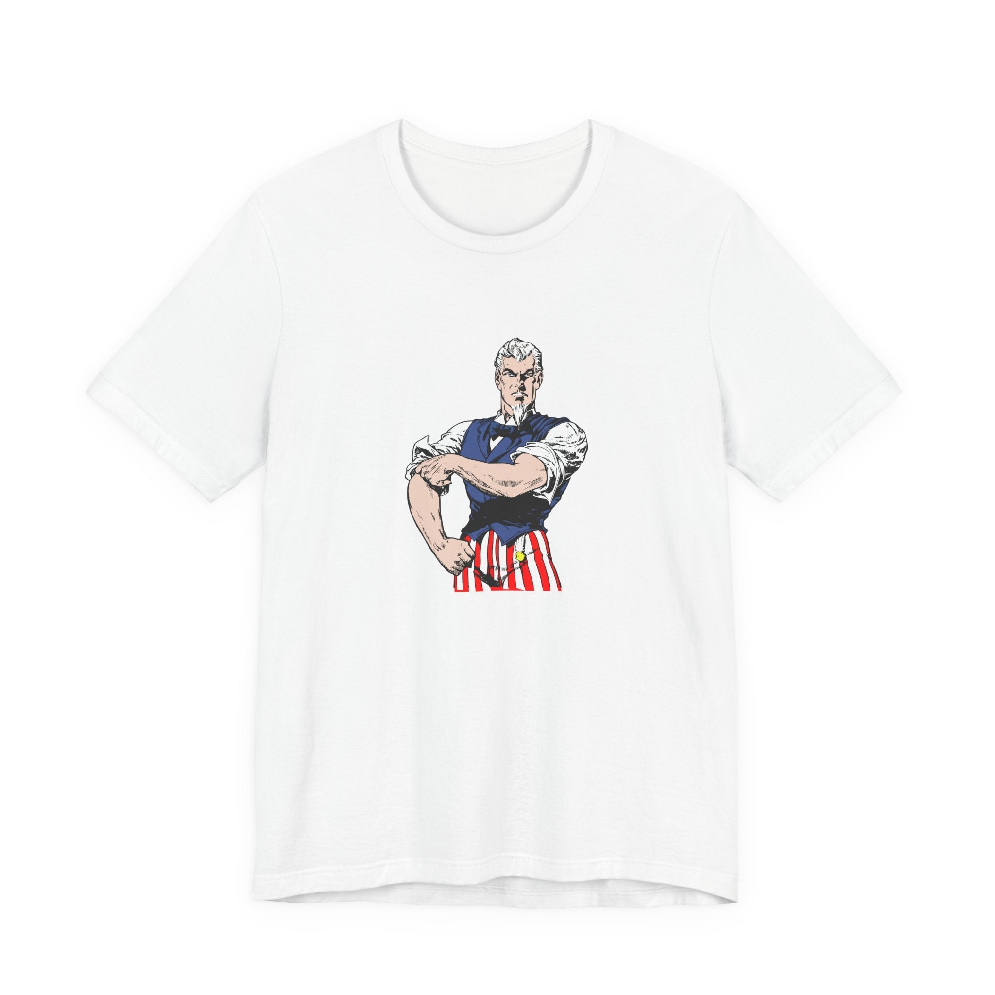 POP Culture Classics Tough Uncle Sam Unisex Jersey Short Sleeve T-Shirt - POPvault