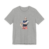 POP Culture Classics Tough Uncle Sam Unisex Jersey Short Sleeve T-Shirt - POPvault
