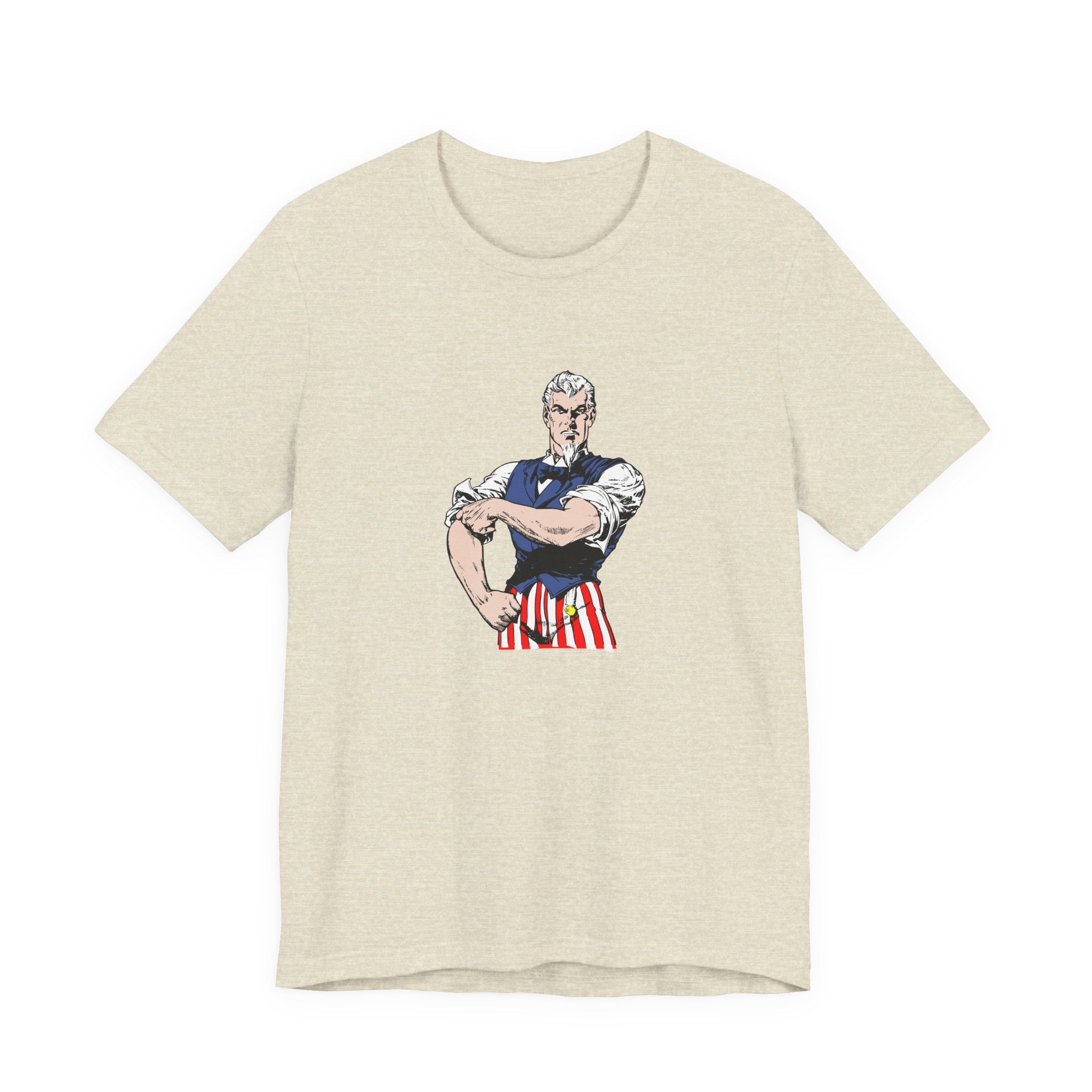 POP Culture Classics Tough Uncle Sam Unisex Jersey Short Sleeve T-Shirt - POPvault