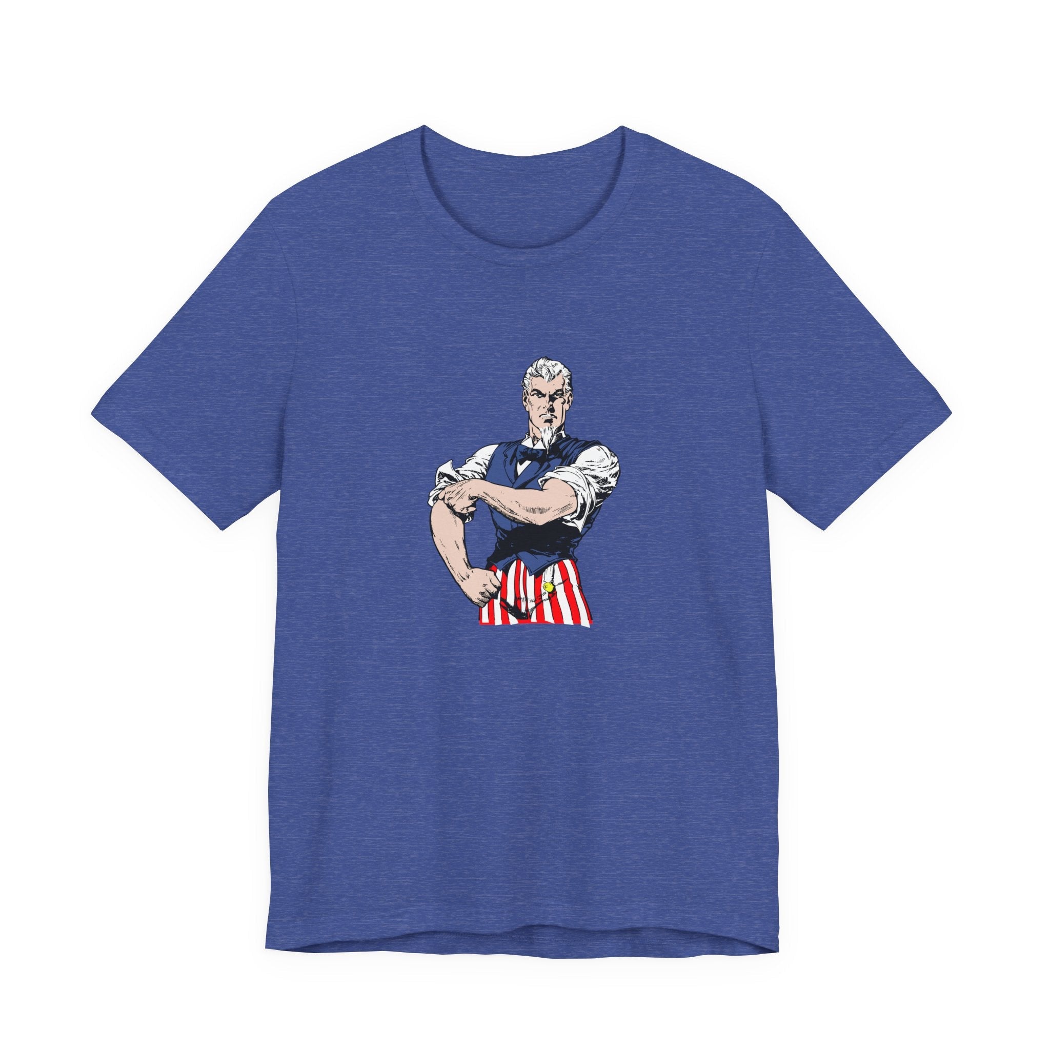 POP Culture Classics Tough Uncle Sam Unisex Jersey Short Sleeve T-Shirt - POPvault