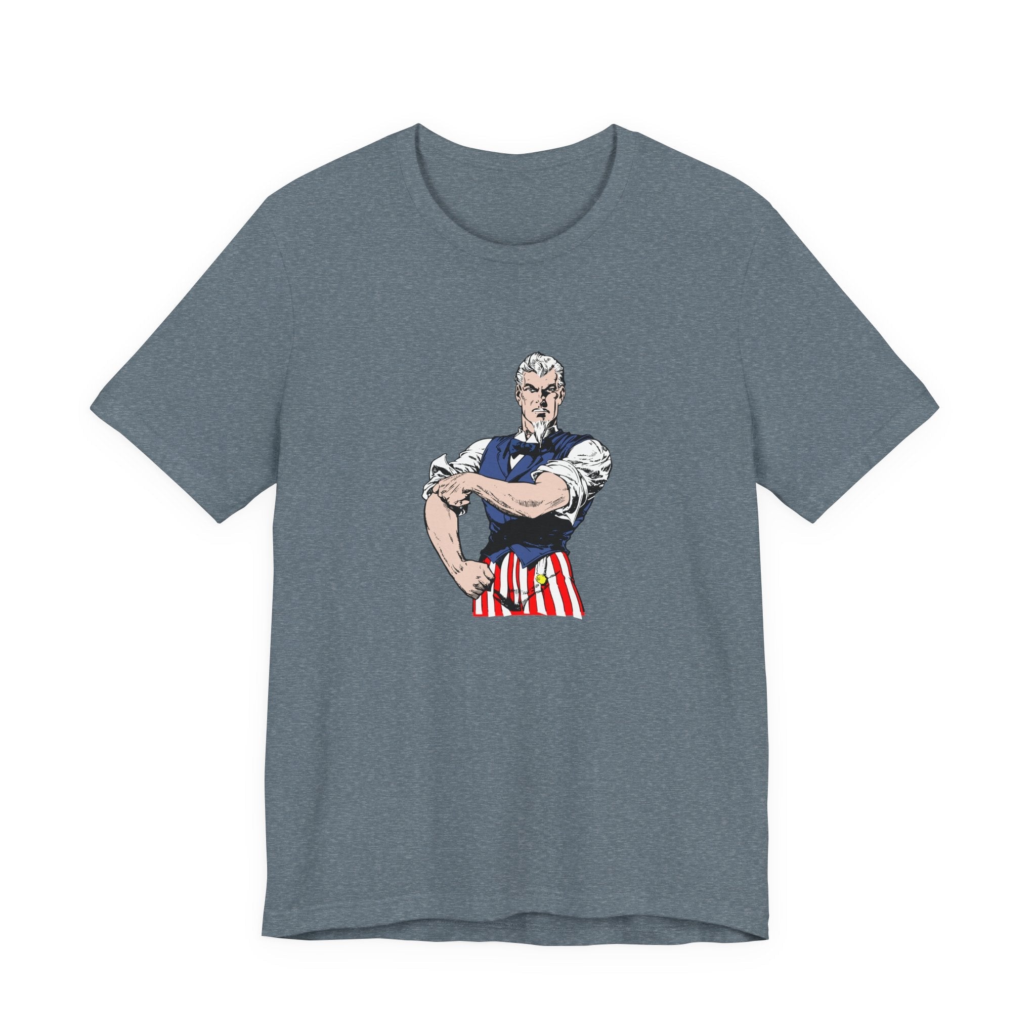 POP Culture Classics Tough Uncle Sam Unisex Jersey Short Sleeve T-Shirt - POPvault