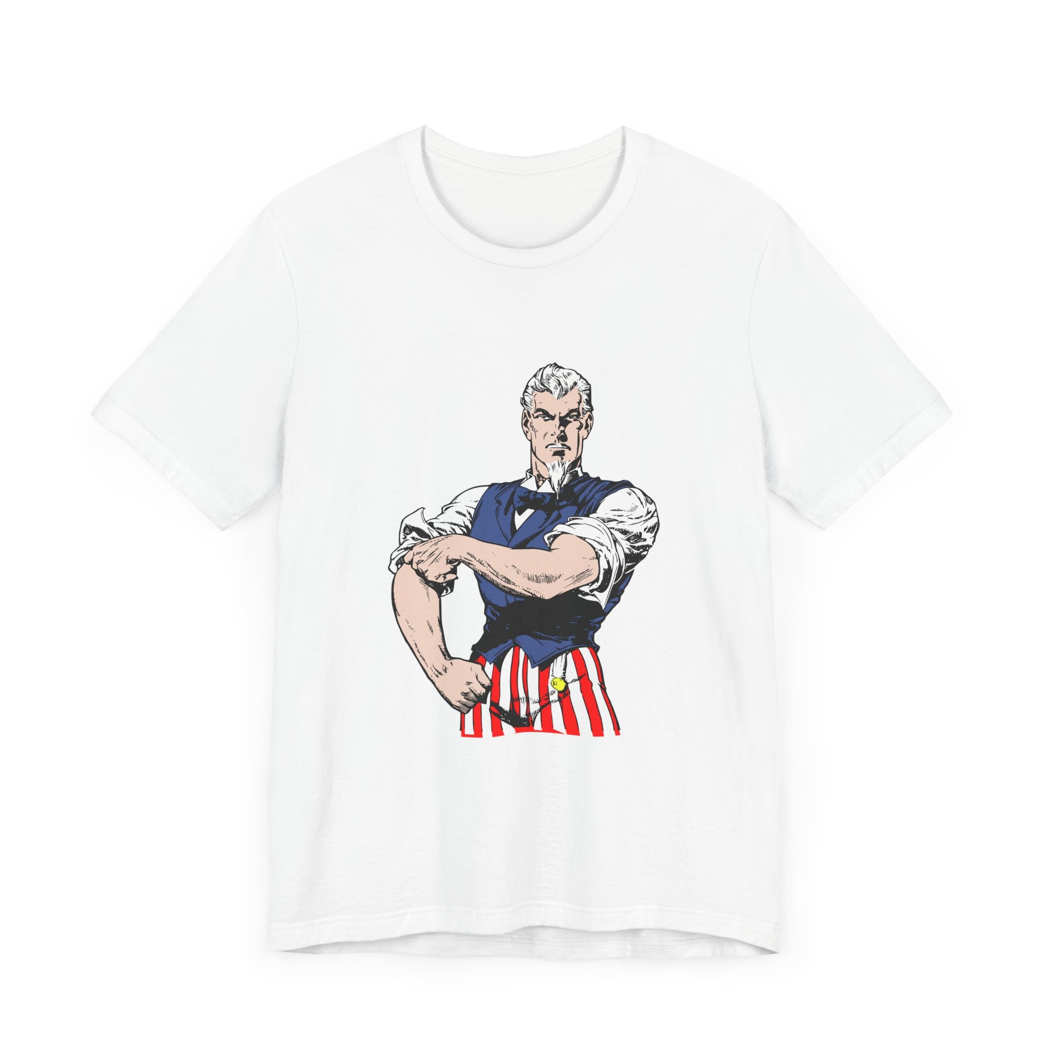 POP Culture Classics Tough Uncle Sam Unisex Jersey Short Sleeve T-Shirt - POPvault