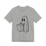 POP Culture Classics Trick or Treat Ghost Unisex Jersey Short Sleeve T-Shirt - POPvault