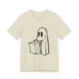 POP Culture Classics Trick or Treat Ghost Unisex Jersey Short Sleeve T-Shirt - POPvault