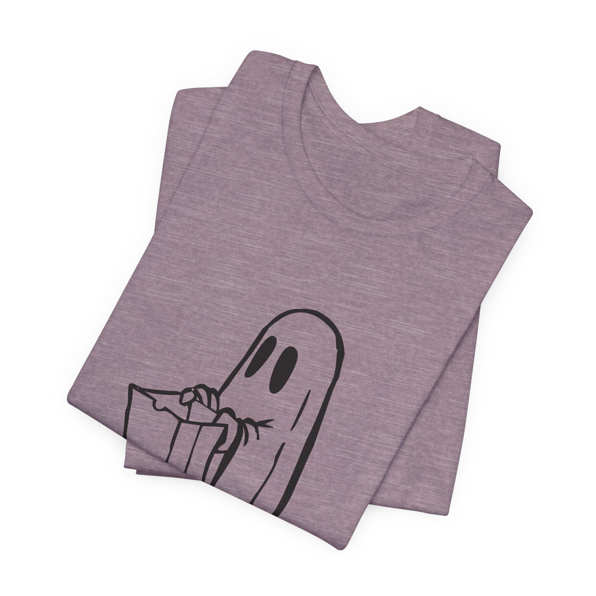 POP Culture Classics Trick or Treat Ghost Unisex Jersey Short Sleeve T-Shirt - POPvault