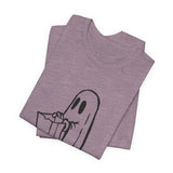 POP Culture Classics Trick or Treat Ghost Unisex Jersey Short Sleeve T-Shirt - POPvault