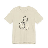POP Culture Classics Trick or Treat Ghost Unisex Jersey Short Sleeve T-Shirt - POPvault