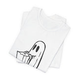 POP Culture Classics Trick or Treat Ghost Unisex Jersey Short Sleeve T-Shirt - POPvault