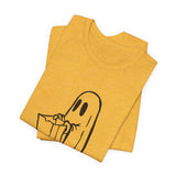 POP Culture Classics Trick or Treat Ghost Unisex Jersey Short Sleeve T-Shirt - POPvault