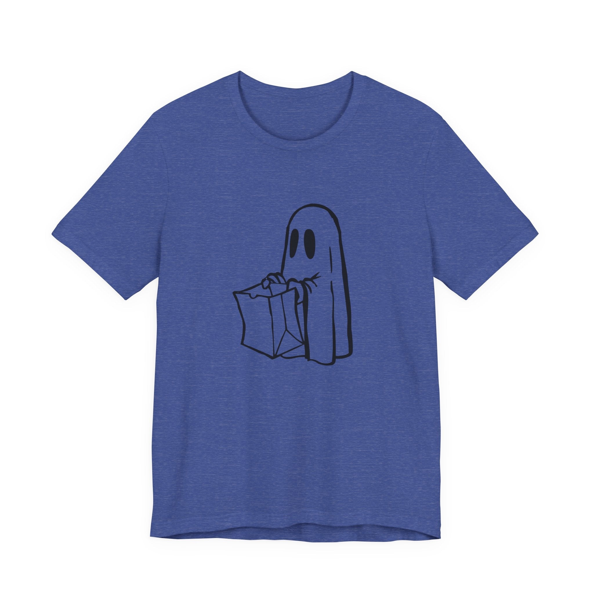 POP Culture Classics Trick or Treat Ghost Unisex Jersey Short Sleeve T-Shirt - POPvault
