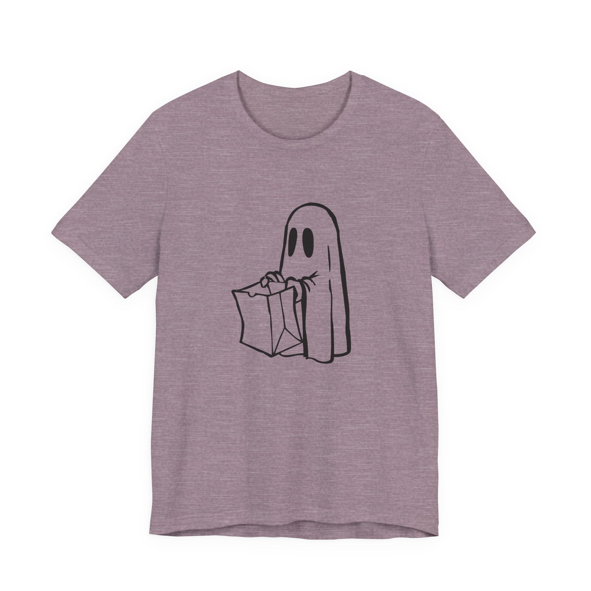 POP Culture Classics Trick or Treat Ghost Unisex Jersey Short Sleeve T-Shirt - POPvault
