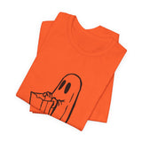 POP Culture Classics Trick or Treat Ghost Unisex Jersey Short Sleeve T-Shirt - POPvault