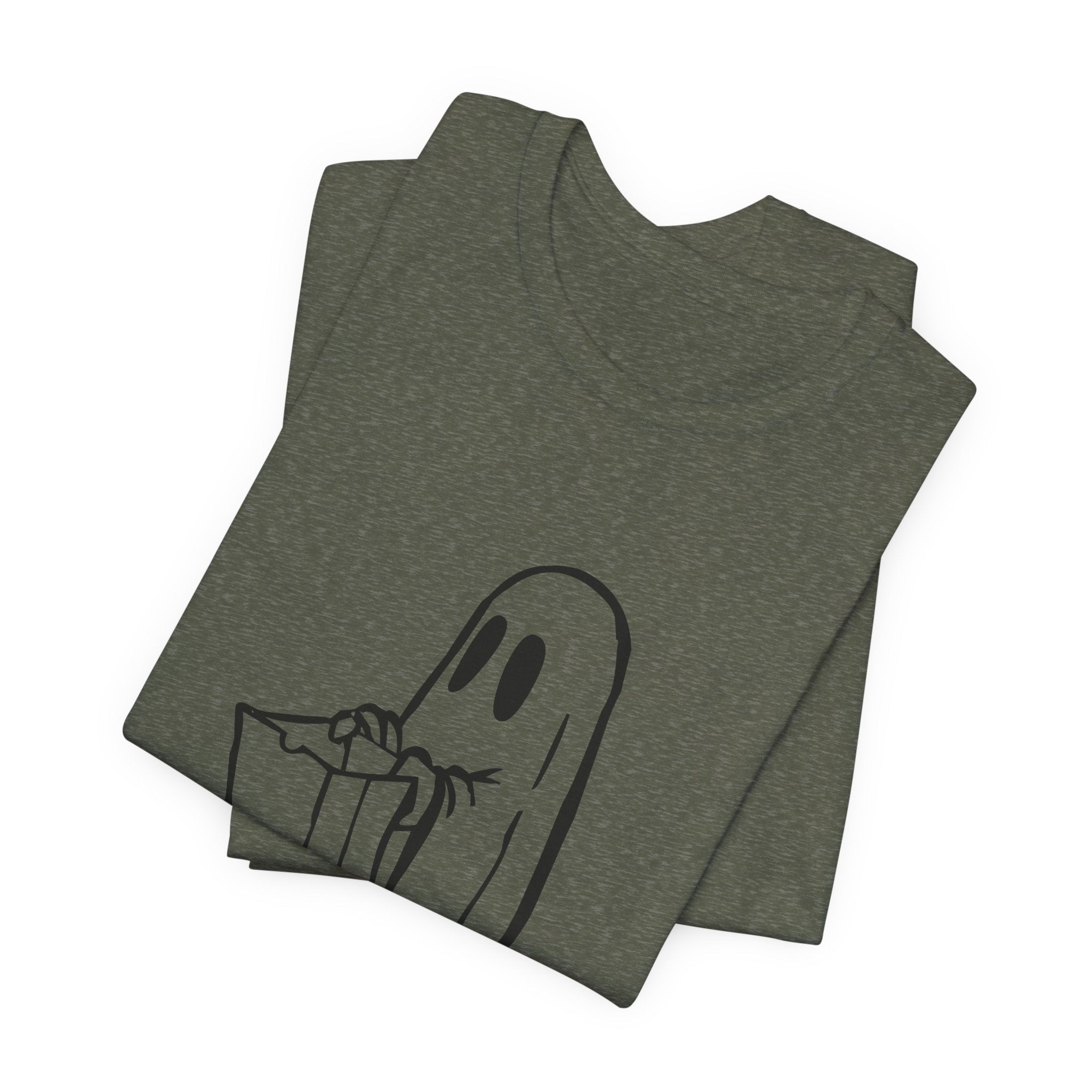 POP Culture Classics Trick or Treat Ghost Unisex Jersey Short Sleeve T-Shirt - POPvault