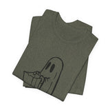 POP Culture Classics Trick or Treat Ghost Unisex Jersey Short Sleeve T-Shirt - POPvault