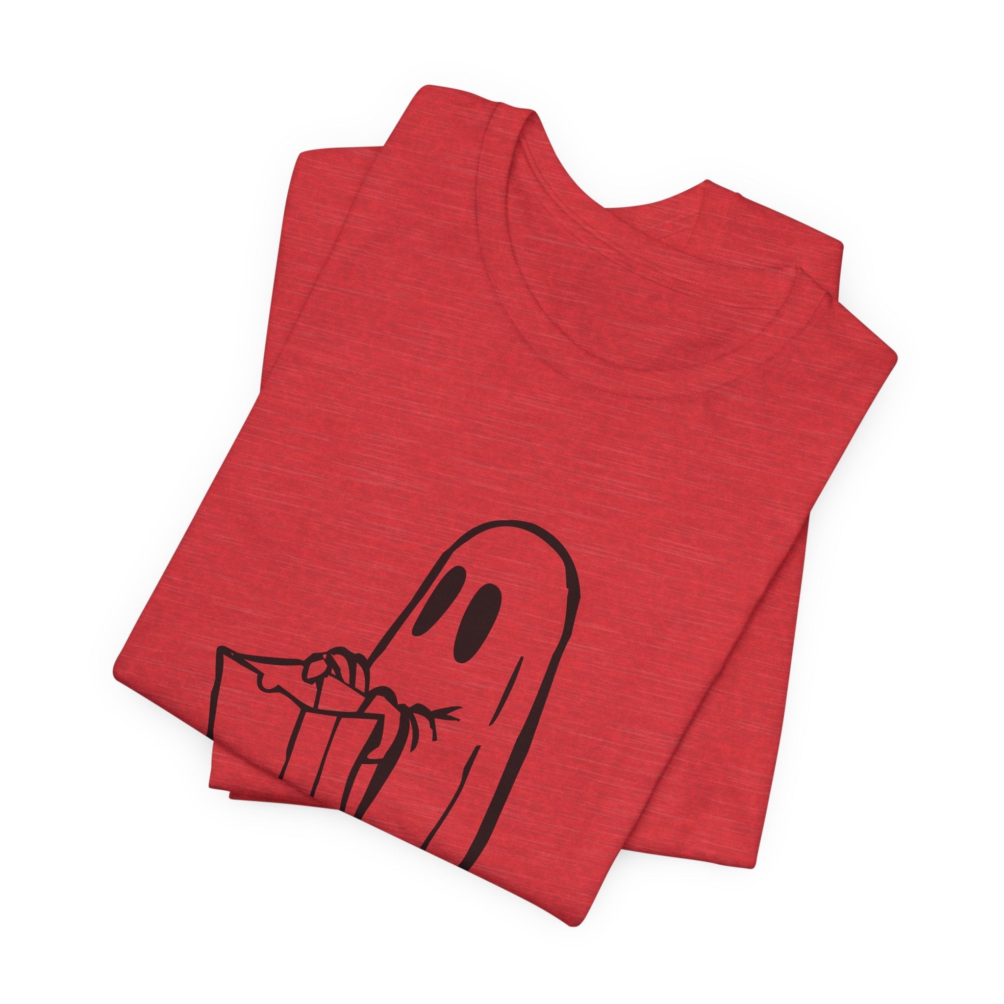 POP Culture Classics Trick or Treat Ghost Unisex Jersey Short Sleeve T-Shirt - POPvault