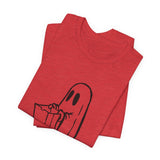 POP Culture Classics Trick or Treat Ghost Unisex Jersey Short Sleeve T-Shirt - POPvault