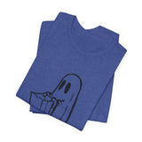 POP Culture Classics Trick or Treat Ghost Unisex Jersey Short Sleeve T-Shirt - POPvault