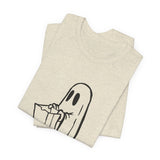POP Culture Classics Trick or Treat Ghost Unisex Jersey Short Sleeve T-Shirt - POPvault