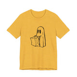 POP Culture Classics Trick or Treat Ghost Unisex Jersey Short Sleeve T-Shirt - POPvault