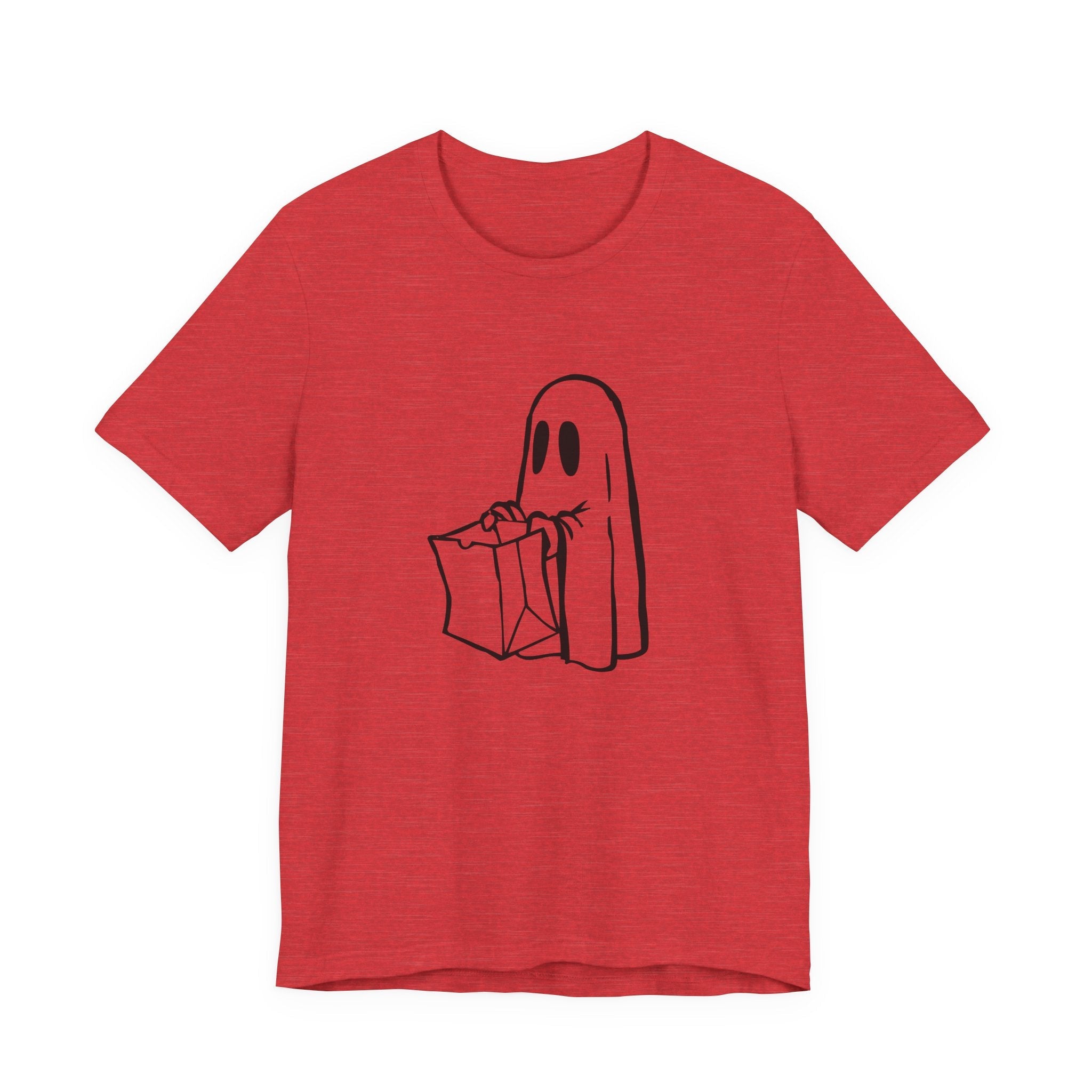POP Culture Classics Trick or Treat Ghost Unisex Jersey Short Sleeve T-Shirt - POPvault