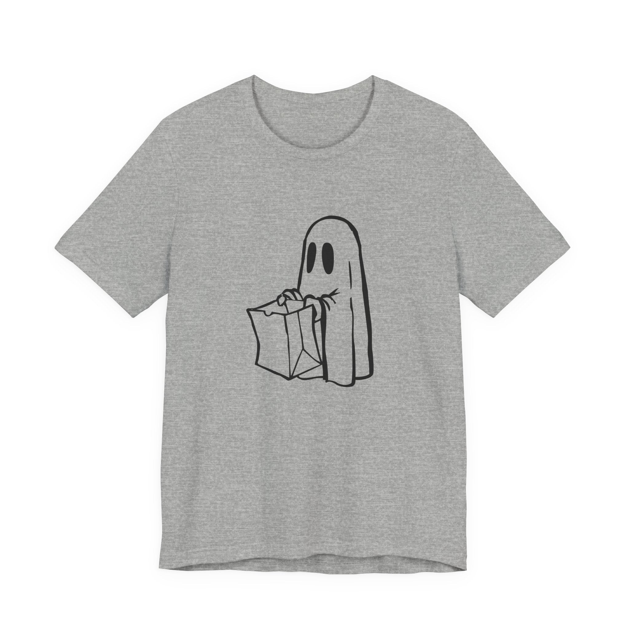 POP Culture Classics Trick or Treat Ghost Unisex Jersey Short Sleeve T-Shirt - POPvault