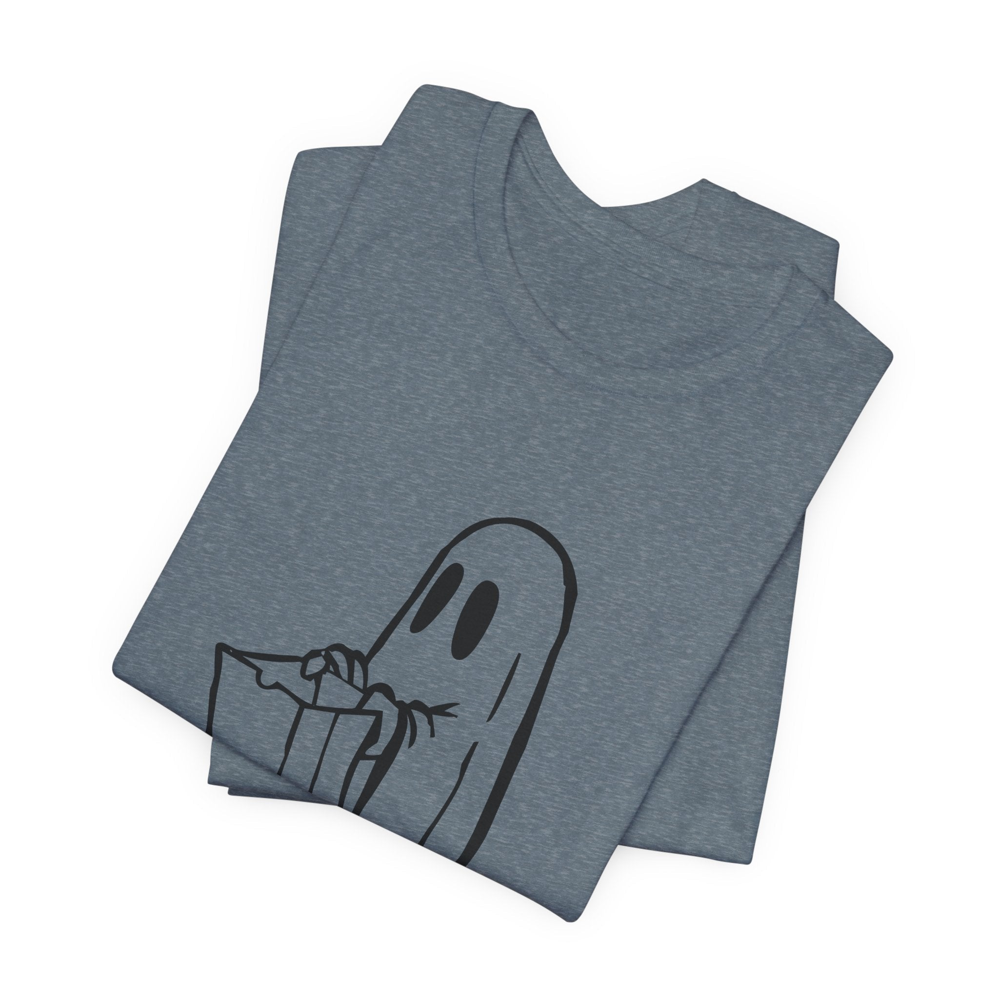 POP Culture Classics Trick or Treat Ghost Unisex Jersey Short Sleeve T-Shirt - POPvault