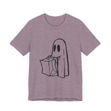 POP Culture Classics Trick or Treat Ghost Unisex Jersey Short Sleeve T-Shirt - POPvault