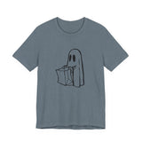 POP Culture Classics Trick or Treat Ghost Unisex Jersey Short Sleeve T-Shirt - POPvault