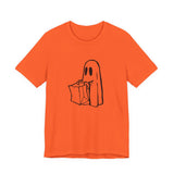 POP Culture Classics Trick or Treat Ghost Unisex Jersey Short Sleeve T-Shirt - POPvault