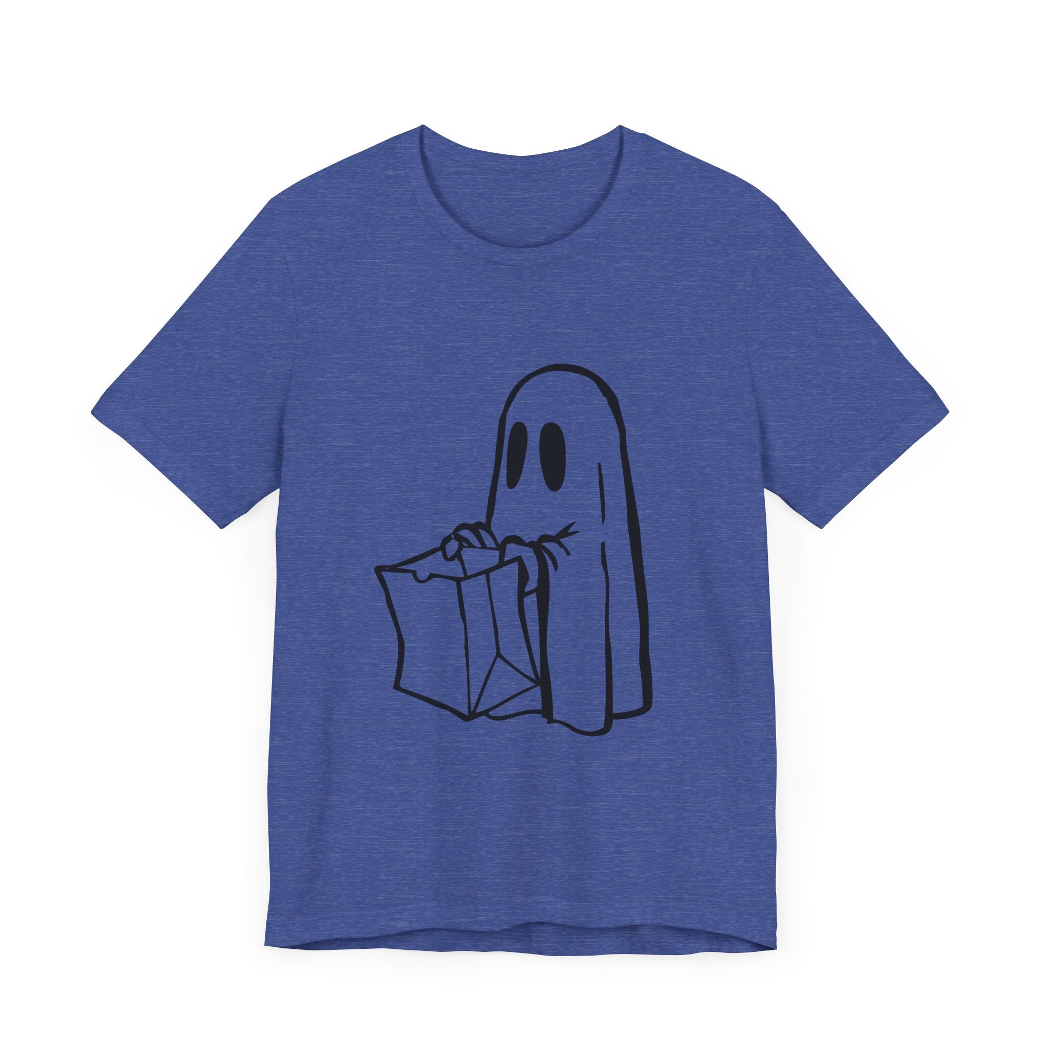 POP Culture Classics Trick or Treat Ghost Unisex Jersey Short Sleeve T-Shirt - POPvault