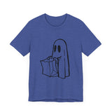 POP Culture Classics Trick or Treat Ghost Unisex Jersey Short Sleeve T-Shirt - POPvault