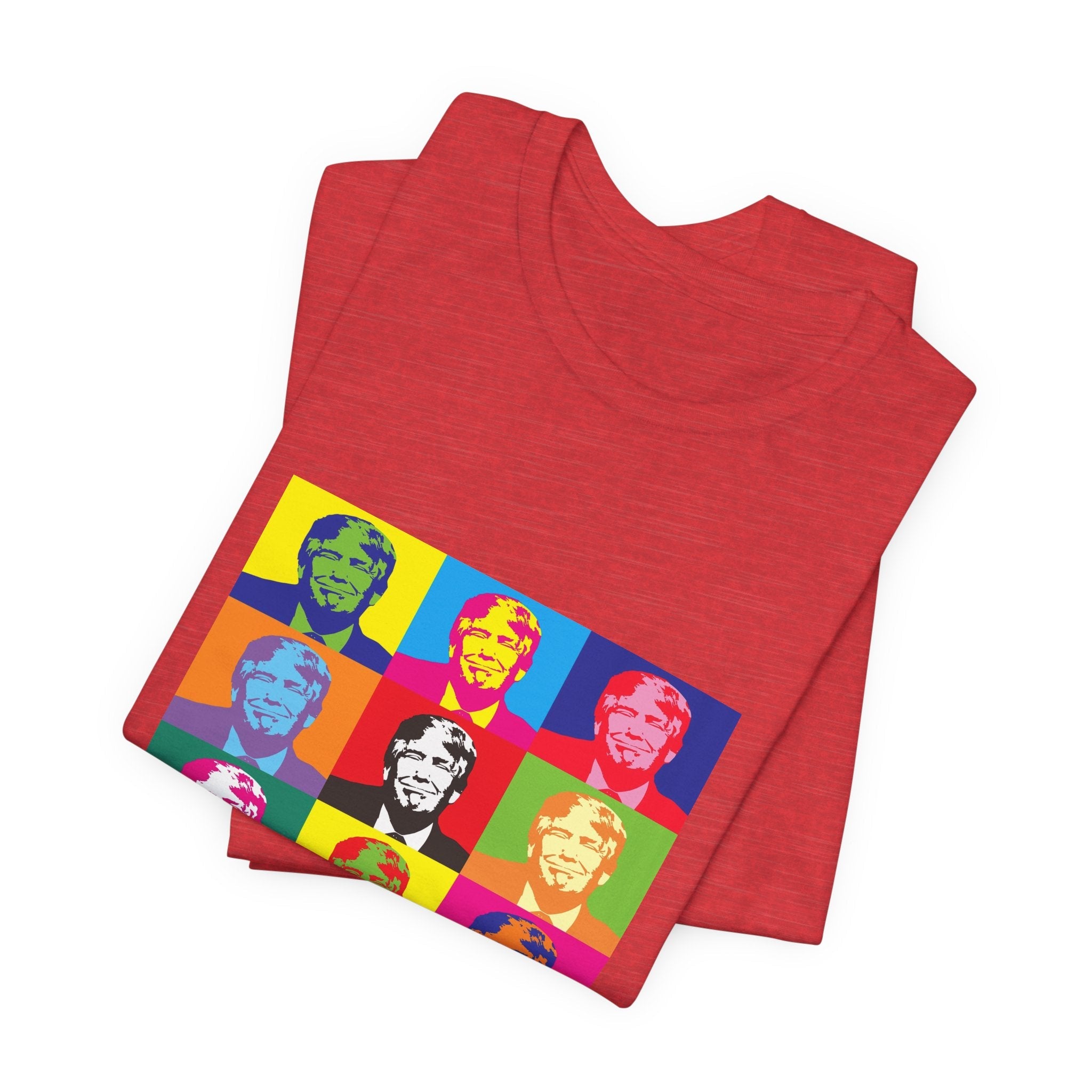POP Culture Classics Trump Meets Andy Unisex Jersey Short Sleeve T-Shirt - POPvault