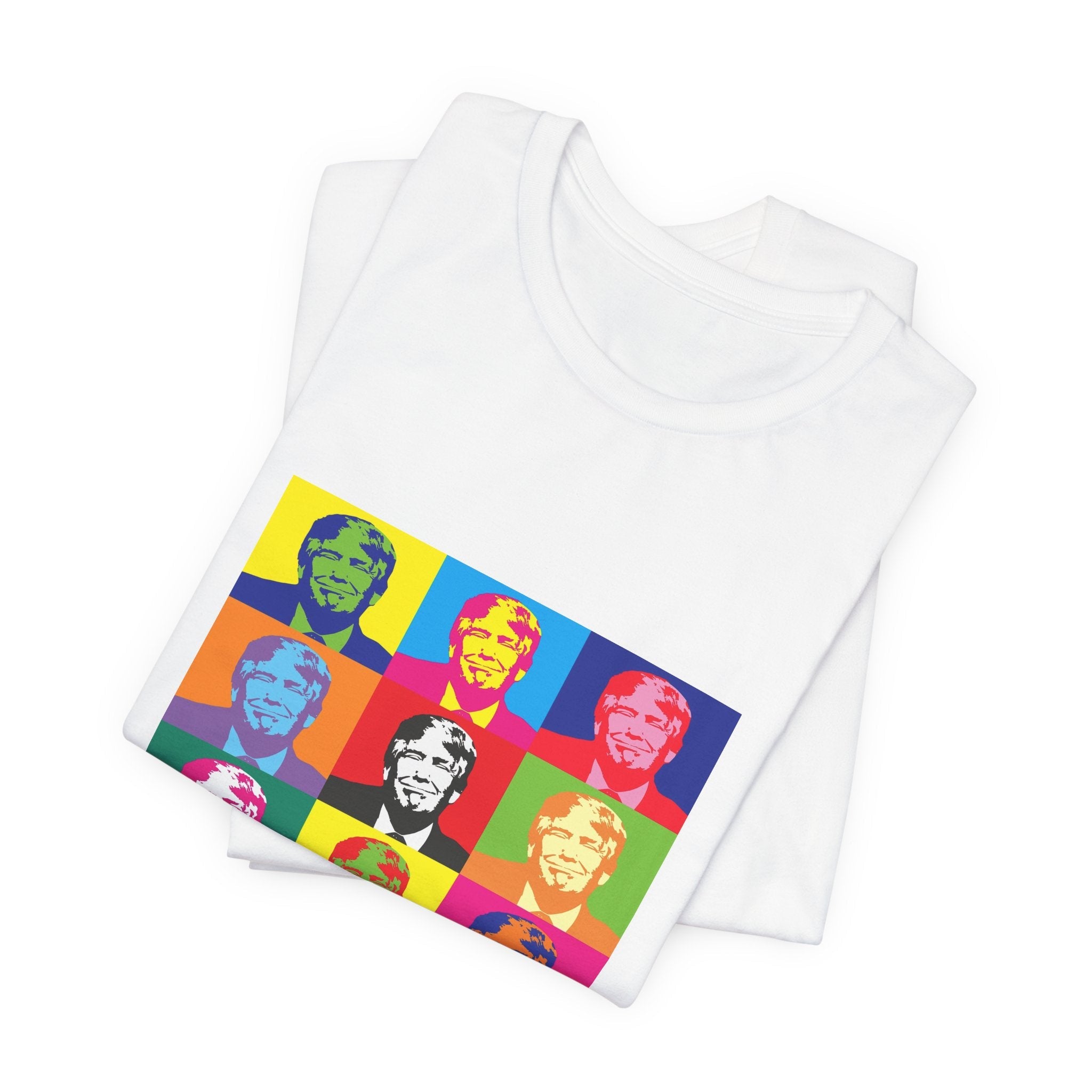 POP Culture Classics Trump Meets Andy Unisex Jersey Short Sleeve T-Shirt - POPvault