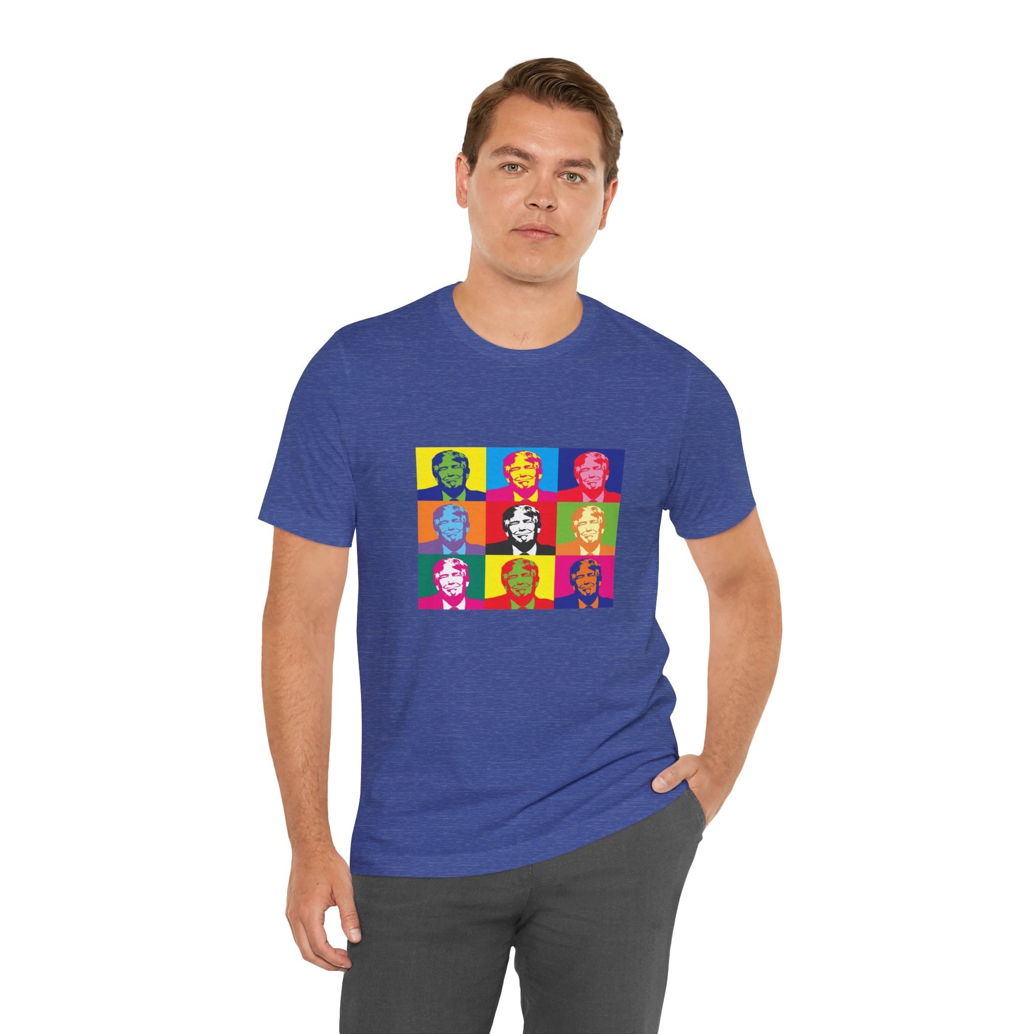 POP Culture Classics Trump Meets Andy Unisex Jersey Short Sleeve T-Shirt - POPvault