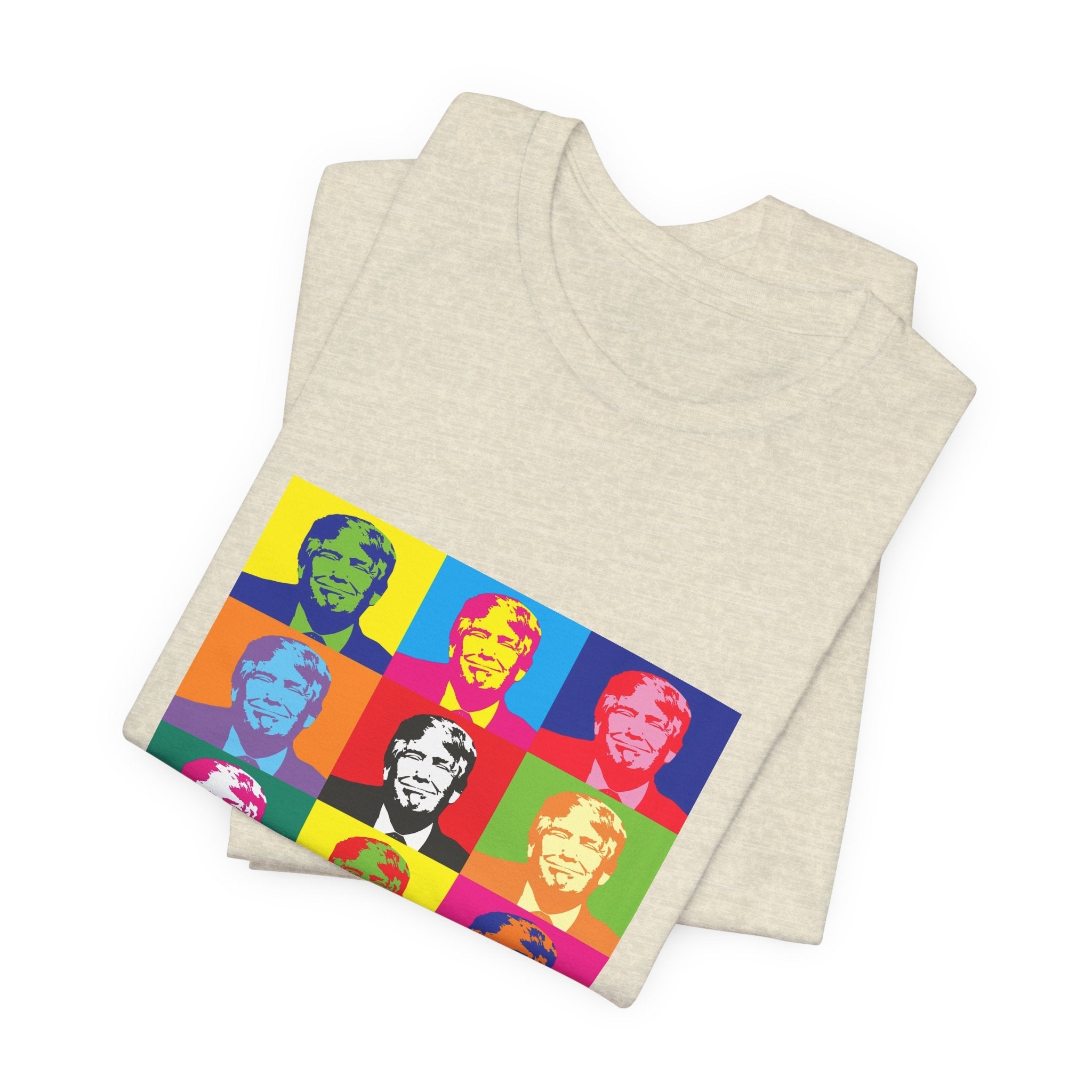 POP Culture Classics Trump Meets Andy Unisex Jersey Short Sleeve T-Shirt - POPvault