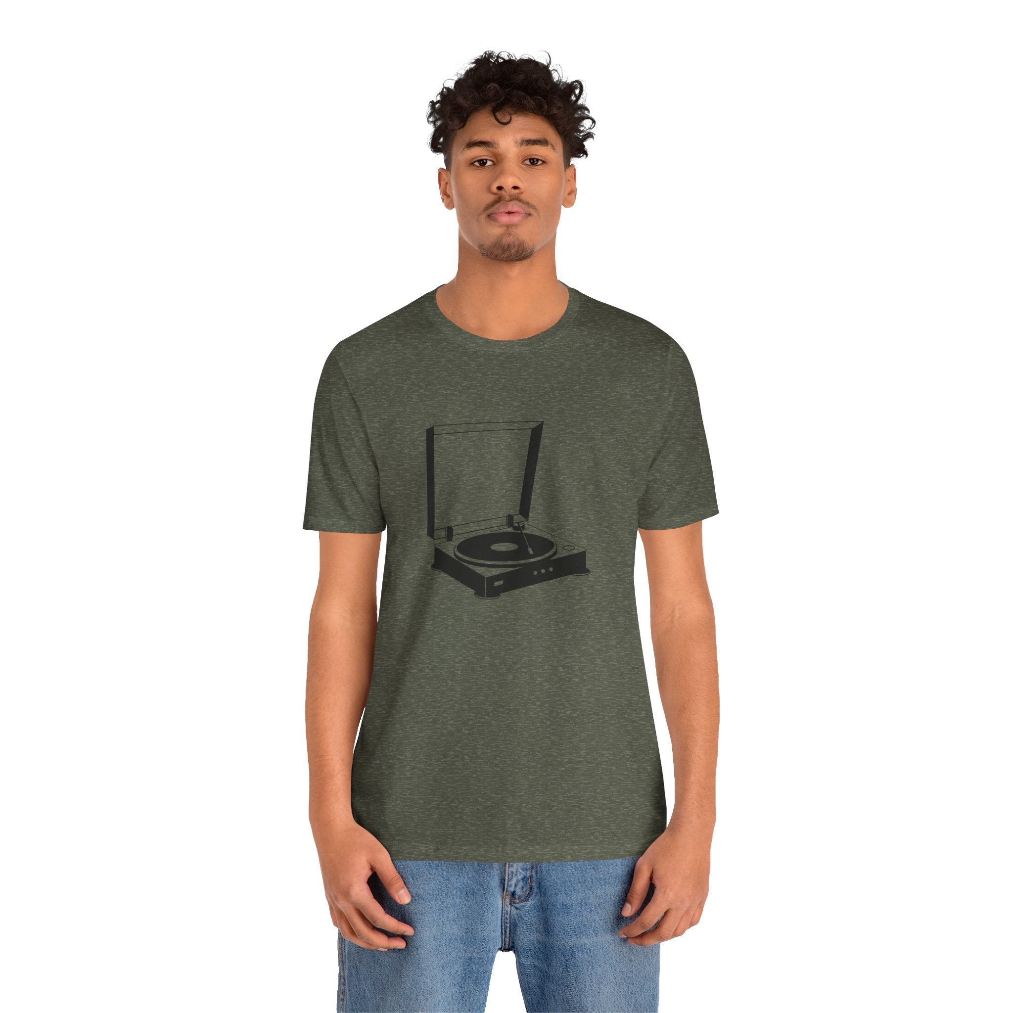 POP Culture Classics Turntable 2 Unisex Jersey Short Sleeve T-Shirt - POPvault