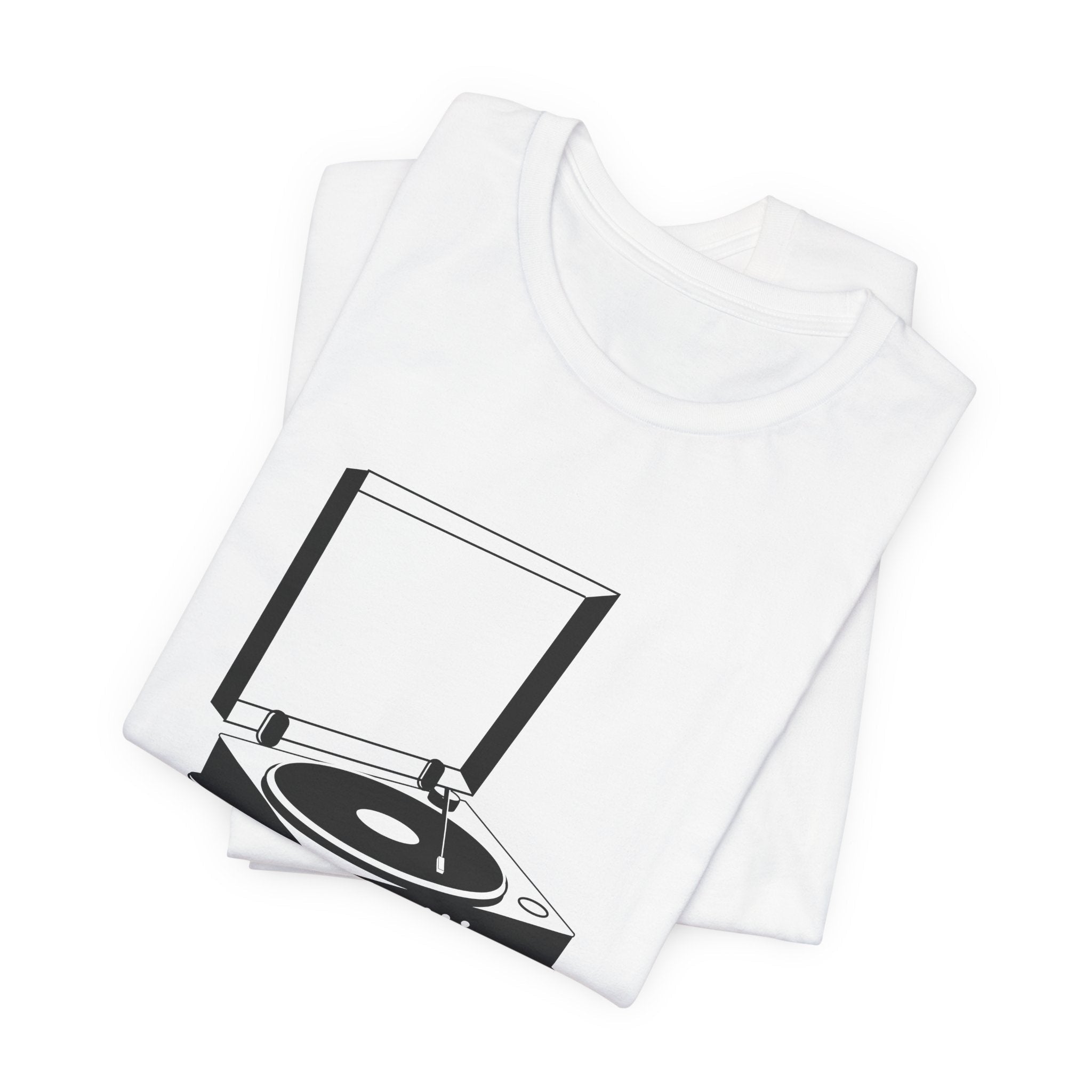 POP Culture Classics Turntable 2 Unisex Jersey Short Sleeve T-Shirt - POPvault