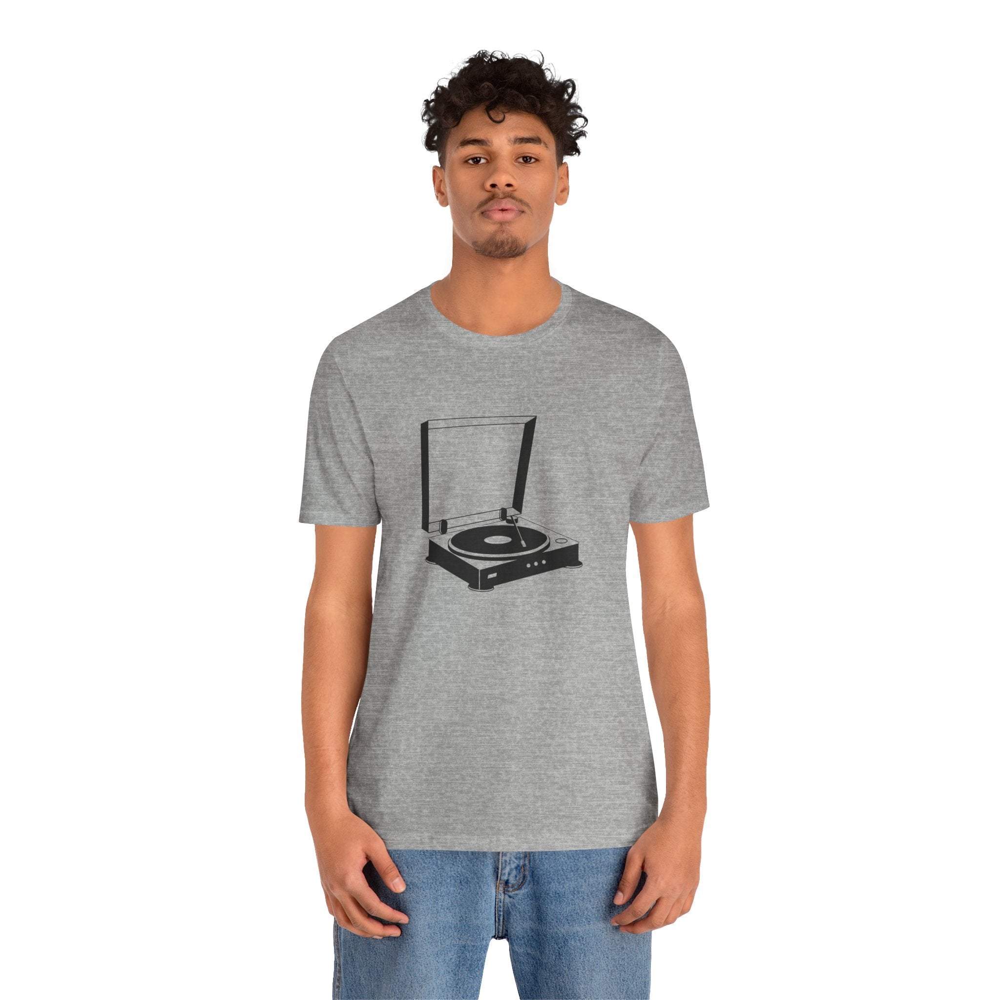 POP Culture Classics Turntable 2 Unisex Jersey Short Sleeve T-Shirt - POPvault