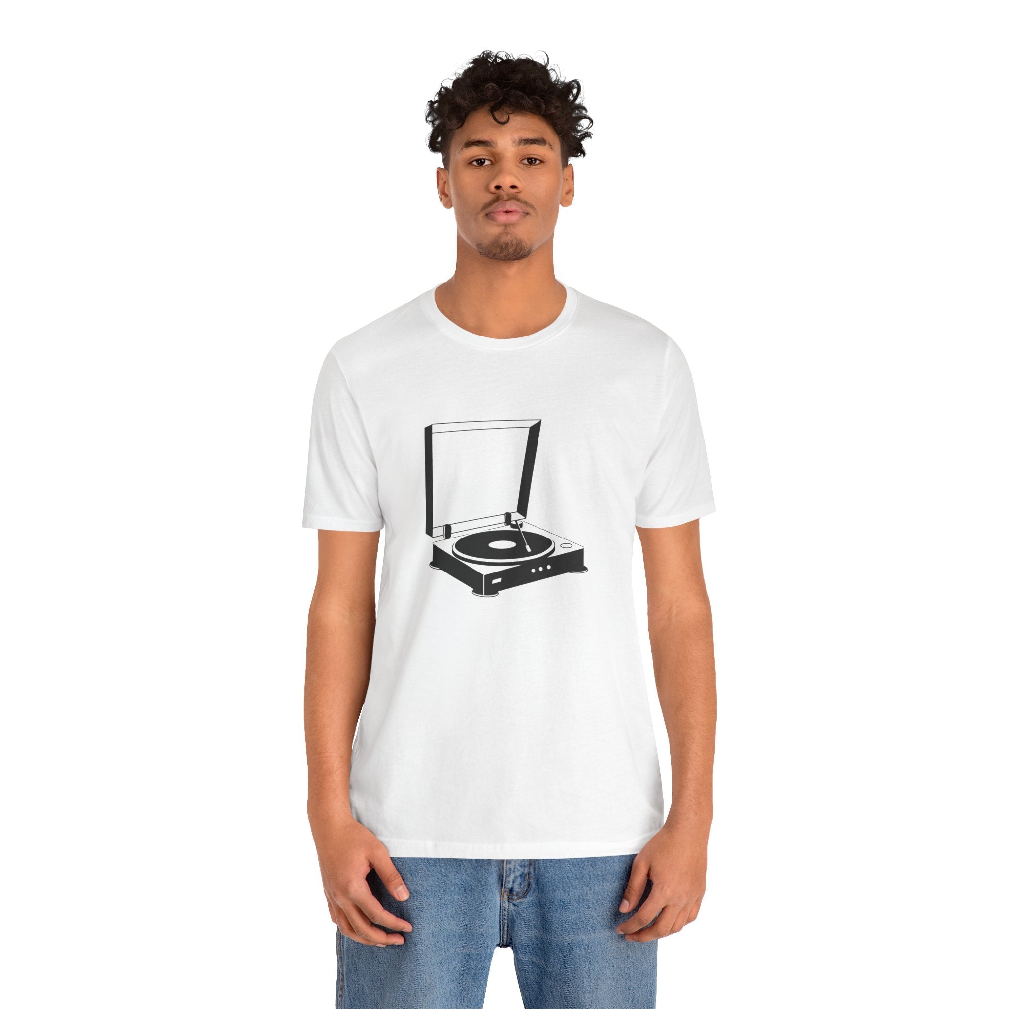 POP Culture Classics Turntable 2 Unisex Jersey Short Sleeve T-Shirt - POPvault